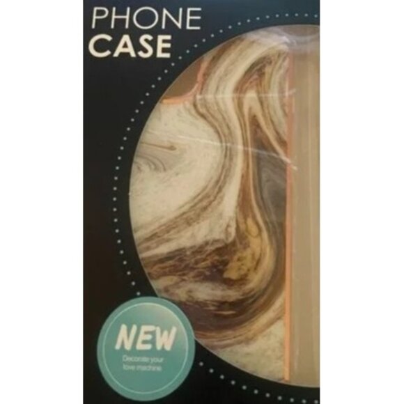 iphone 13 protective case New marble earth tone & Gold NEW - Picture 1 of 6
